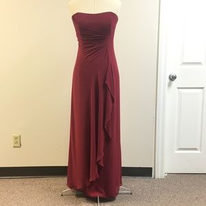 Classic Red Strapless Dress